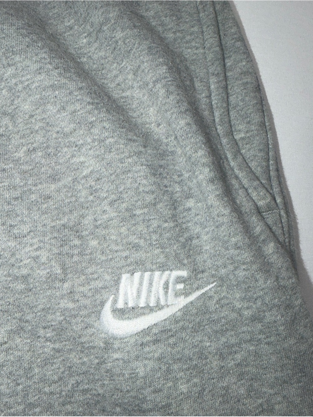 Nike Sportswear Gray Fleece Jogger Sweatpants Men’s Medium - Picture 5 of 8